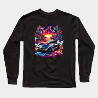 Arcade Themed Cadillac Long Sleeve T-Shirt